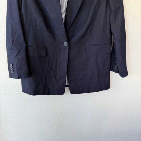 NEW! Talbots Size 10 Navy Blue Blazer A+ - Picture 5 of 10